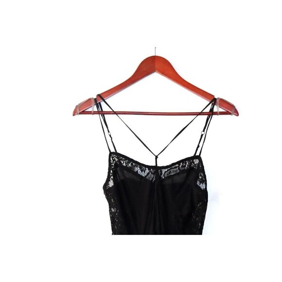Free People Intimately Womens Size XS Black Slip Dress Layered Lace Strappy Mini - Picture 2 of 10